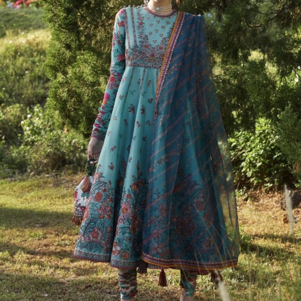 Hussain Rehar Designer Dress - Picture 2 of 9
